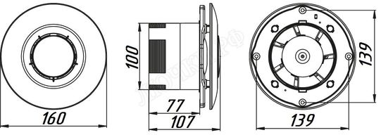 Вытяжной вентилятор потолочный Awenta Sateo Вытяжной вентилятор потолочный Awenta Sateo