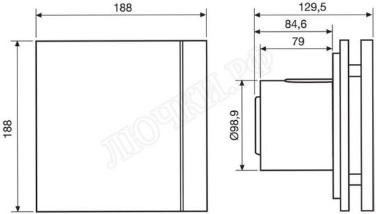 Вентилятор SILENT-100 CZ DESIGN Вентилятор SILENT-100 CZ DESIGN