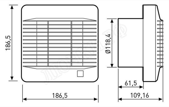 Вытяжной вентилятор EDM 200 CR Вытяжной вентилятор EDM 200 CR