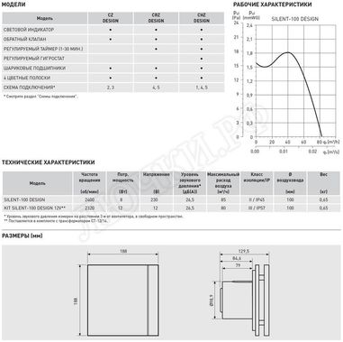 Вентилятор SILENT-100 CZ RED DESIGN-4C Вентилятор SILENT-100 CZ RED DESIGN-4C